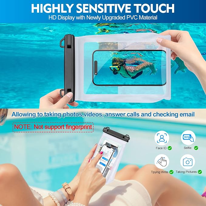 Large Waterproof Phone Pouch, Cell Phone Dry Bag - Image 5