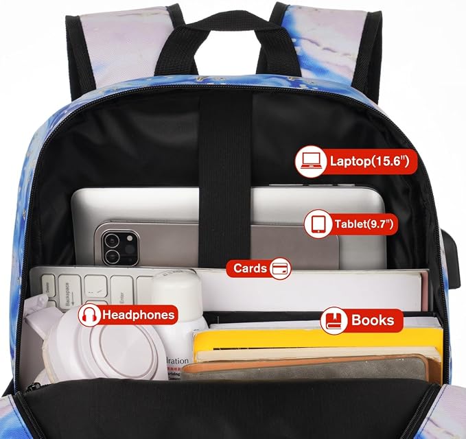 School Backpack, Classic Cute Bookbag Men and Teen Boy Schoolbag - Image 4