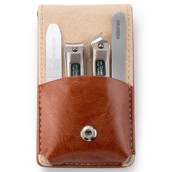 MR.GREEN Nail Clipper 4Pcs Set, Stainless Steel Manicure Pedicure Set, Medical by MRGREEN