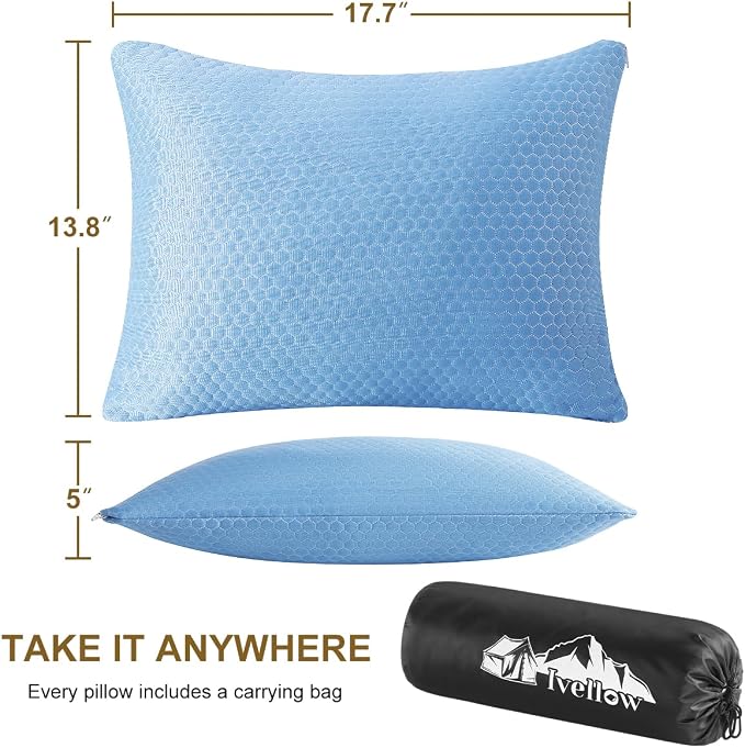 Ivellow Travel Pillow Cooling Camping Pillow - Image 4