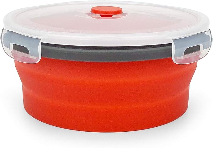 CARTINTS 1200ml Large Collapsible Meal Prep Containers, Reusable Silicone Food - Image 2