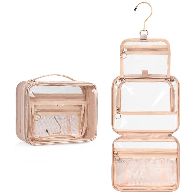 CUBETASTIC Toiletry Bag for Women, Portable Makeup Bag Transparent Cosmetic Case - Image 8