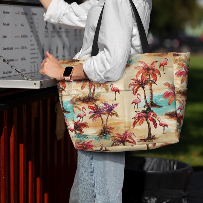 Beach Bag for Women Beach Tote Bag Waterproof Sandproof Large Bags - Image 7