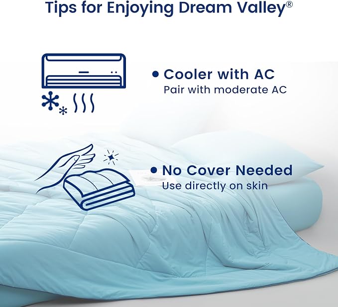 Dream Valley® Outlast® Deepsleep Cooling Comforter, Twin Size, NASA-Grade Space - Image 6