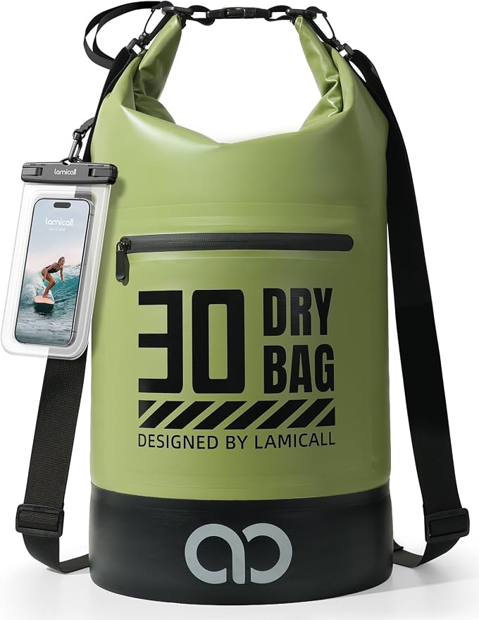 Lamicall Dry Bag Waterproof Backpack - 5L/10L/20L/30L/40L Roll Top Waterproof by Lamicall