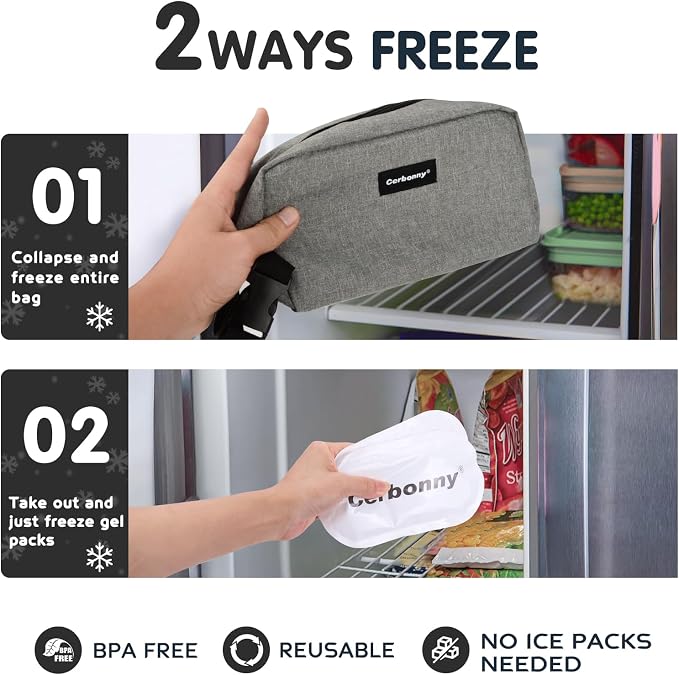 Cerbonny Cooler Bag Freezable Lunch Bag - Image 5
