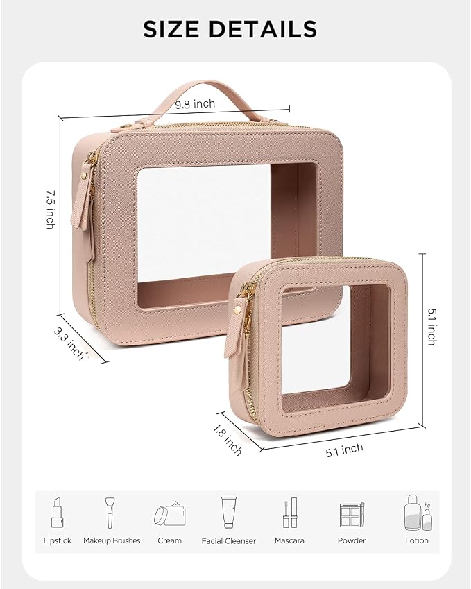 LETGO Clear Makeup Bags Set - Image 2
