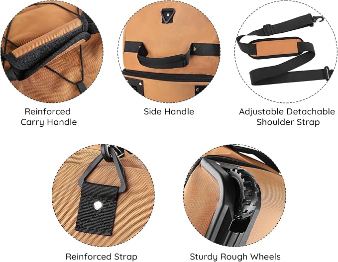 110L/140L Expandable Soft-Sided Foldable Duffle Bag - Image 8