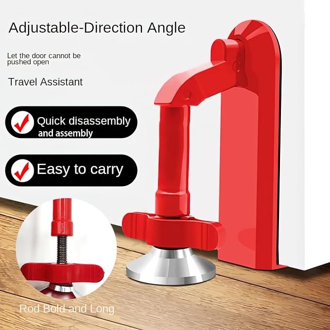 Portable Alarm Door Stopper for Bottom of Door, 2025 New Door Stop Alarm Wedge - Image 4