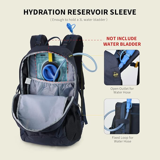 SKYSPER Hiking Backpack for Men Women, 35L Travel Backpack Waterproof Camping - Image 5
