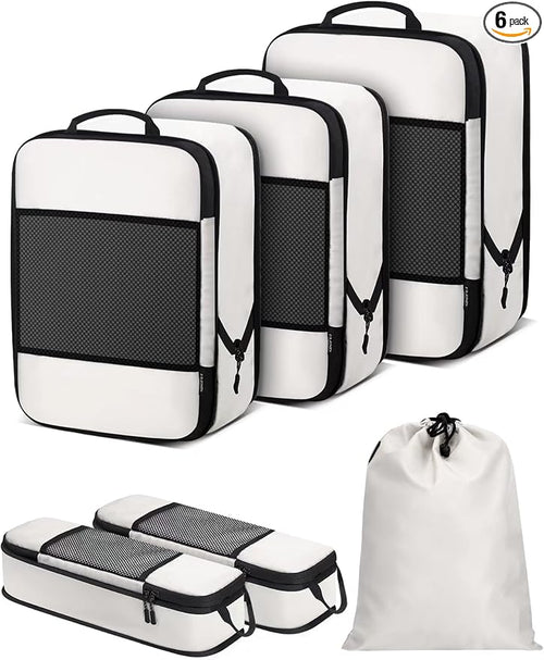 6 PCS Set Compression Packing Cubes by SDGFUI