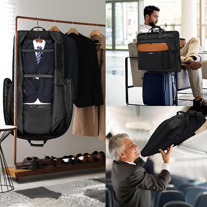 Garment Bag Travel Suit Bag for Men Large 40-Inch Carry on Garment Bag Up to 3 - Image 7