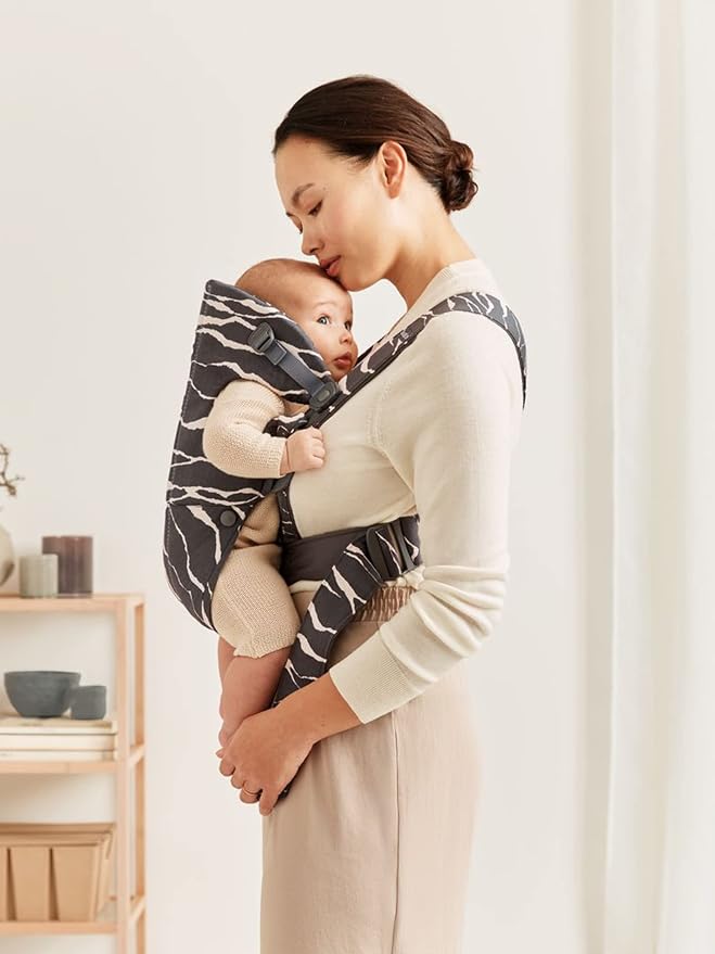 BabyBjörn Baby Carrier Mini, Anthracite/Landscape Print, Cotton | Newborn - Image 5