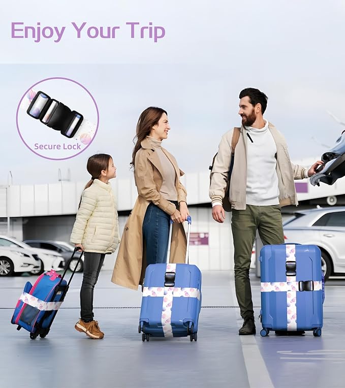 Luggage Straps for Suitcases Travel Belt Luggage Band Heavy Duty Traveling - Image 5