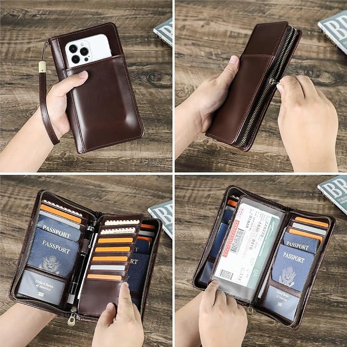 CONTACTS Travel Passport Wallet - Image 5