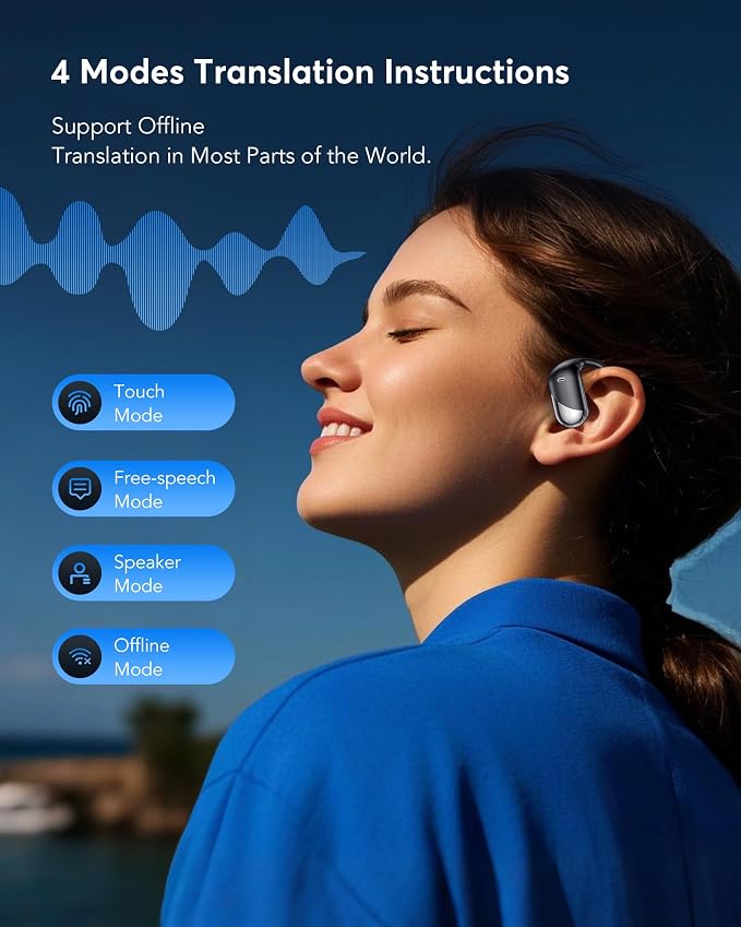 AI Translation Earbuds Real Time, 3-in-1 Translator Earbuds 144 Languages & - Image 6