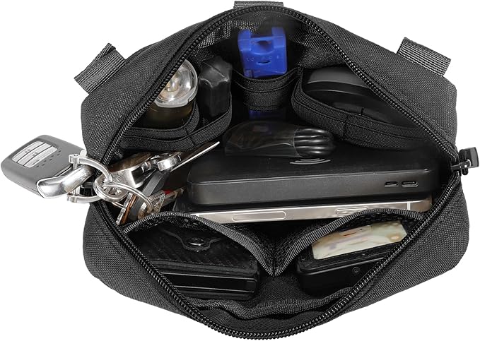 Tactical Molle Admin Pouch Utility Laser Cut EDC Tool Pouch Bag Horizontal - Image 4