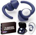 Ear Plugs for Sleeping: Reusable Earplugs for Sleep, Snoring Blocking, 2 Pairs by EarthVibe