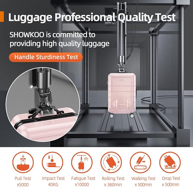 SHOWKOO Luggage Sets Expandable PC+ABS Durable Suitcase Sets Double Wheels TSA - Image 7