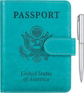 TIGARI Passport Holder for Travel Women Men, PU Leather Waterproof RFID by TIGARI