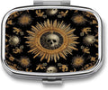 Metal 2 Compartment Pill Organizer Travel Friendly Portable Compact Pill Box by Unknown