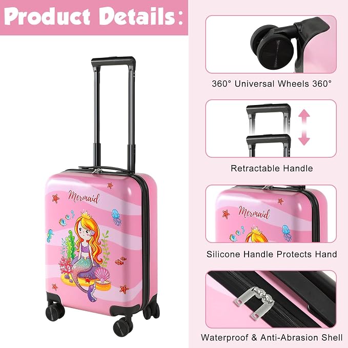 Weewooday Kids Luggage and Backpack 18" Suitcase - Image 4