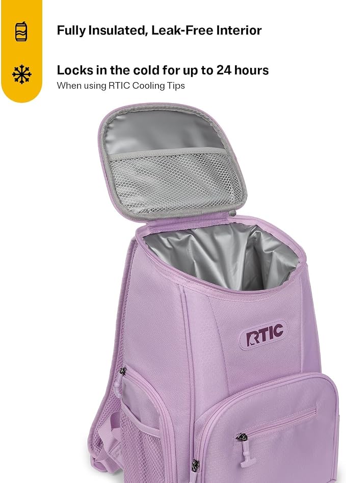 RTIC 15 Can Lightweight Backpack Cooler Soft Insulated Portable Bag - Image 3