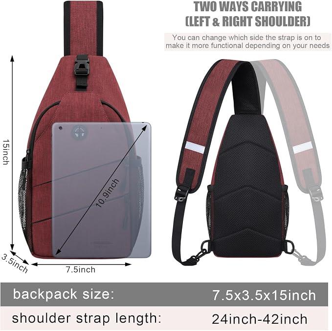 Crossbody Bags for Women Men Trendy Sling Bag Bakpack Casual Chest Bag - Image 2