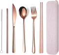 AARAINBOW 6 Pieces 18/8 Stainless Steel Flatware Set Portable Reusable Cutlery by AARAINBOW