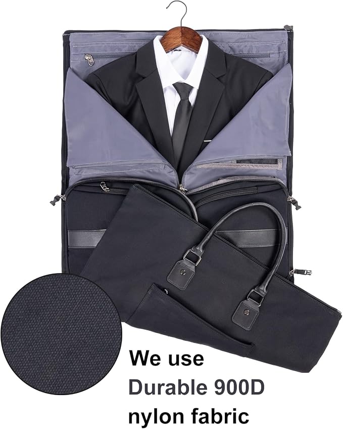 Modoker Garment Convertible Weekender Bag, Carry on Canvas Garment Duffle Bag - Image 2