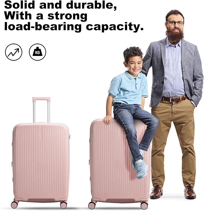 Nazhura Luggage Set, 3-Piece Hardside Suitcase Set, 20-inch Carry On, 28-inch - Image 6