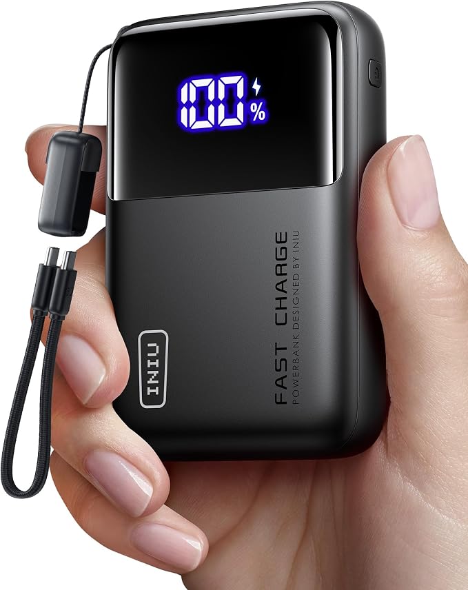 INIU 100W Power Bank, Mini Size 25000mAh High Capacity Laptop Portable Charger by INIU