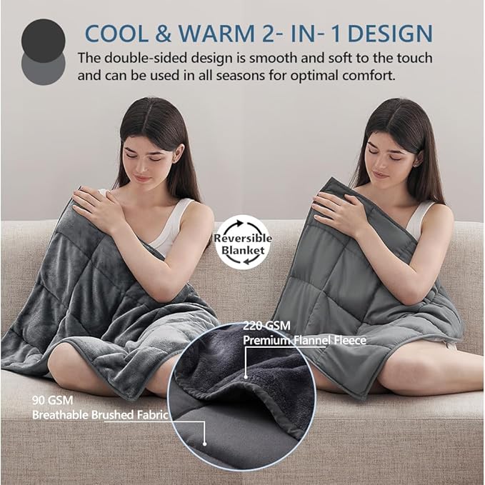 L'AGRATY Weighted Lap Blanket 5lb: Small Weighted Blanket - Image 3