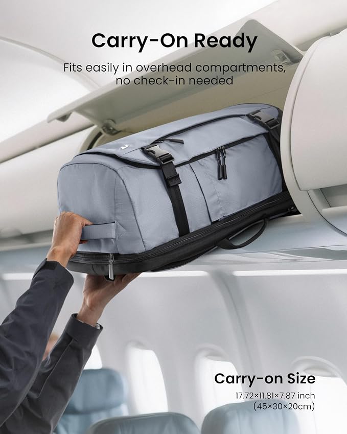 tomtoc Travel Backpack 28L, TSA Friendly Flight Approved Carry-on Luggage Hand - Image 4
