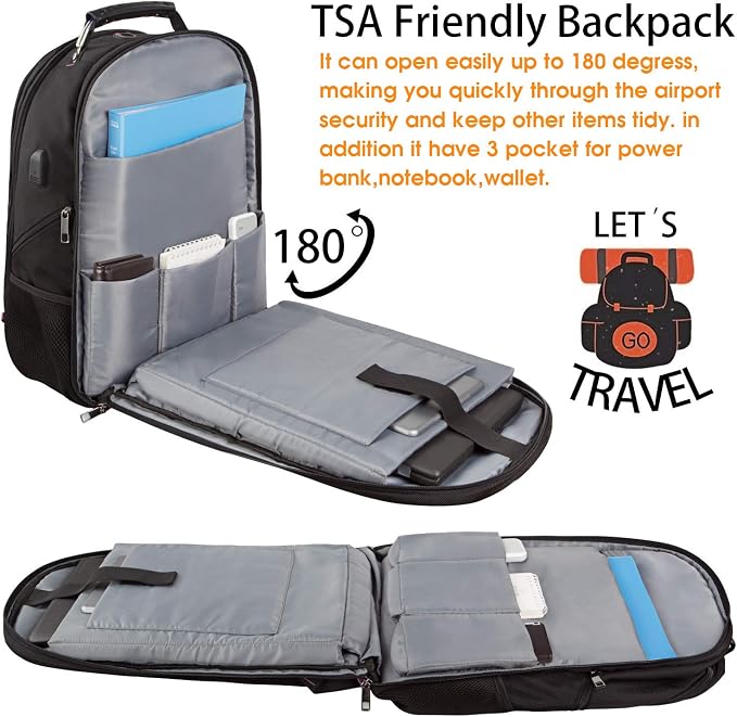 LTINVECK Extra Large Backpack, TSA Friendly Travel Laptop Computer Backpack - Image 2