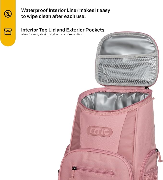 RTIC 15 Can Lightweight Backpack Cooler Soft Insulated Portable Bag - Image 3