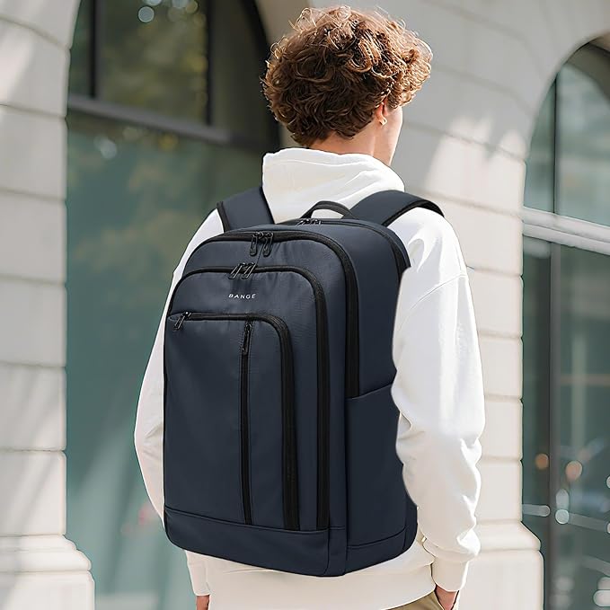 BANGE 28L Slim Laptop Backpack for Men & Women, 15.6 Inch Business Backpack - Image 2
