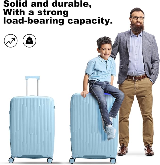 Nazhura Luggage Set, 3-Piece Hardside Suitcase Set, 20-inch Carry On, 28-inch - Image 6
