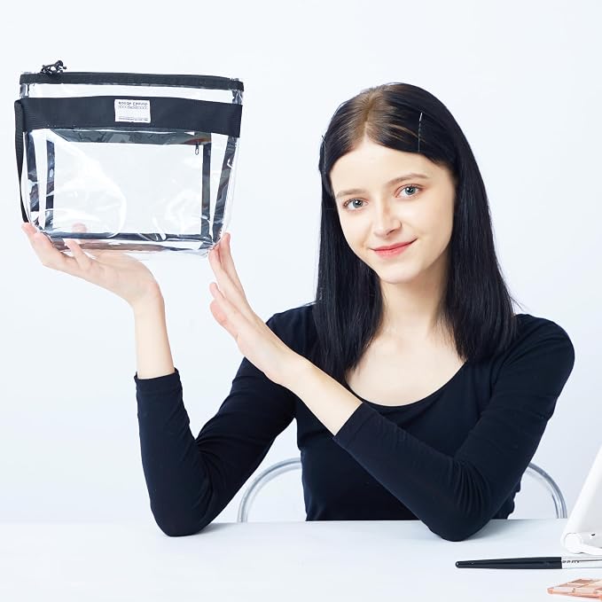 Rough Enough Clear Toiletry Bag Makeup Organizer Cosmetic Pouch - Image 7
