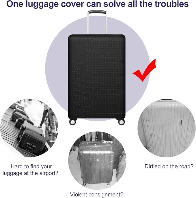 7-Mi Travel Luggage Cover Protector, Washable Suitcase Protector Anti-scratch - Image 3