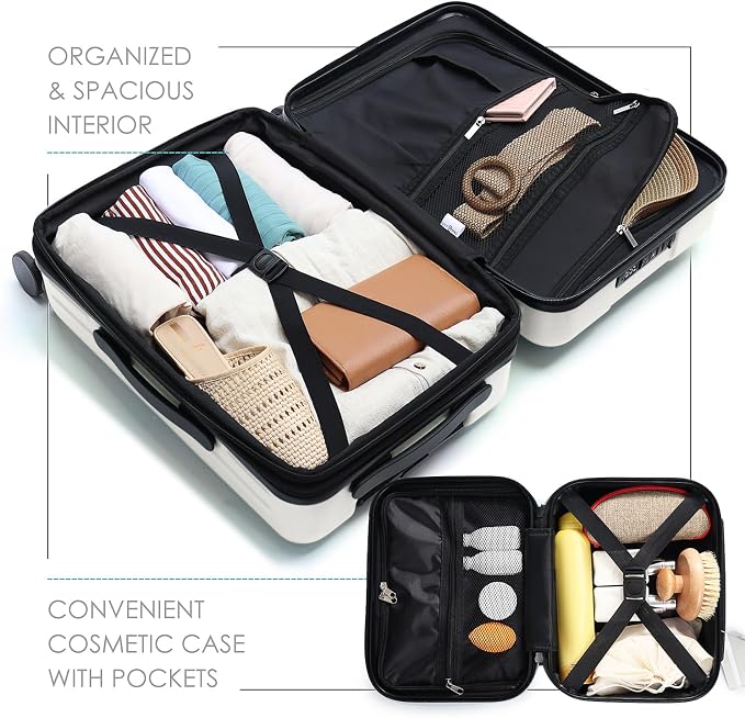22 Inch Carry On Luggage 22x14x9 Airline Approved, Carry On Suitcase - Image 7