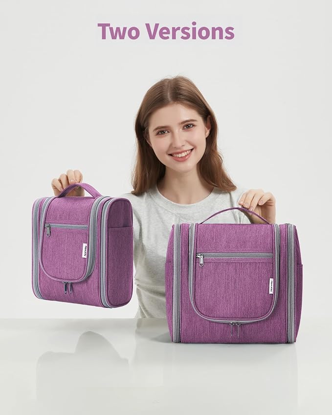 Narwey Small Hanging Toiletry Bag Women Travel Makeup Bag Organizer Toiletries - Image 9