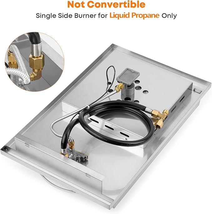 Stanbroil Built-in Stainless Steel Side Burner - Image 6