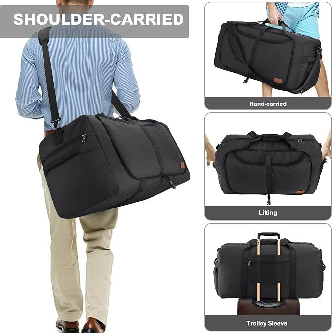 120L Duffle Bag for Travel, Large Foldable Waterproof Travel Duffel Bags - Image 5