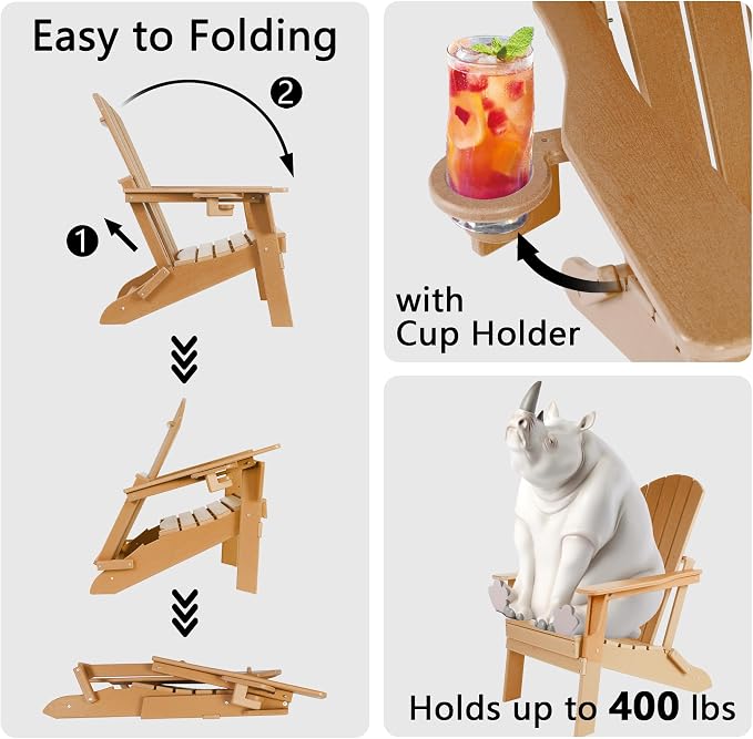 Folding Adirondack Chair - Image 5