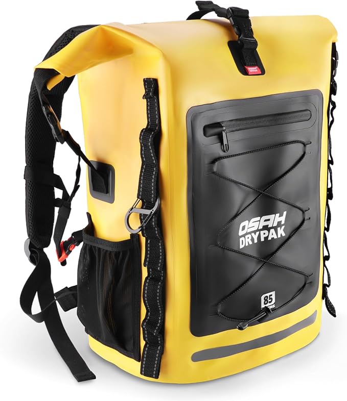 Waterproof Backpack Dry Bag 35L/55L/85L – Heavy Duty Roll-Top Hiking Backpack by OSAHDRYPAK
