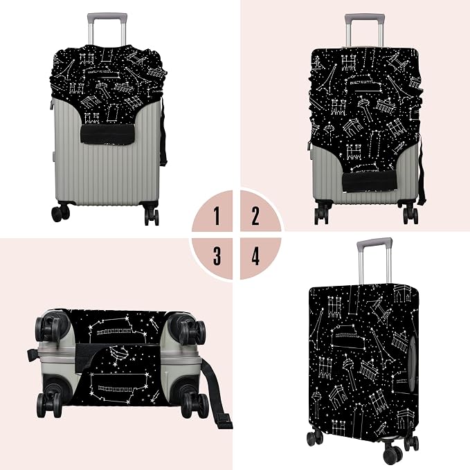 Travel Luggage Cover Suitcase Protector Fits 18-32 Inch Wheel Covers - Image 3
