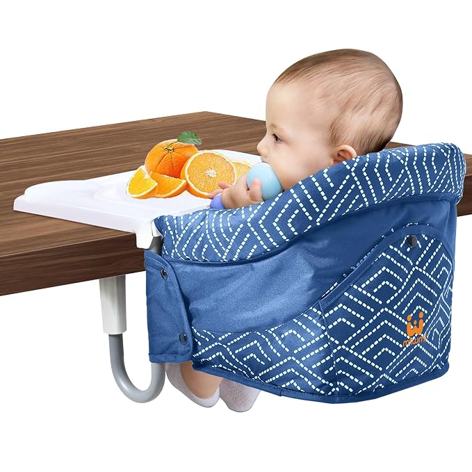 MTWML Hook On High Chair with Tray, Portable Baby High Chair That Attaches to by MTWML