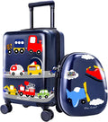 iPlay, iLearn Airplane Kids Luggage, Boys Carry On Suitcase, Toddler Rolling by iPlayiLearnLLC