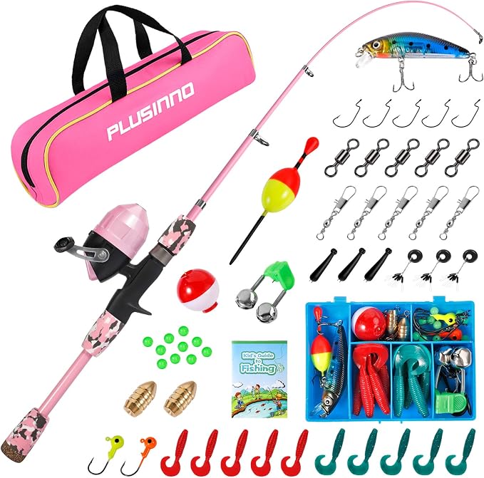 PLUSINNO Kids Fishing Pole by PLUSINNO